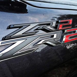 Custom 3D ZR2 Tailgate Badge Weatherproof ABS